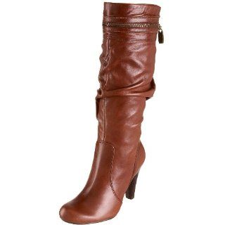Womens Peter Boot,Medium Brown Leather,5 M US Guess Shoes Shoes