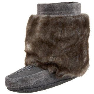Mukluks Womens Fur Free Half Muks Slip On Boot,GREY,5 M US Shoes