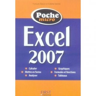 Excel 2007   Achat / Vente livre Colette Michel   Francois Basset pas