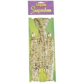 Gold Sequin Suspenders Clothing