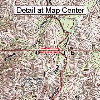 USGS Topographic Quadrangle Map   New Harmony, Utah