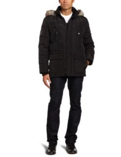 Kenneth Cole Mens Down Parka Coat: Clothing
