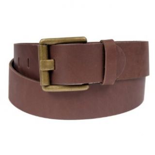 Mens Brown Genuine Leather 2 Inch Luxury Fashion Belt by