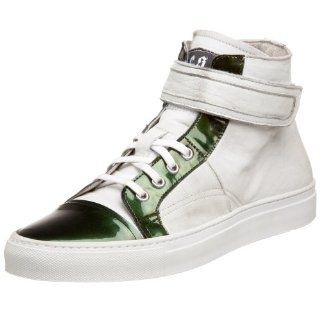 Mens Master Bloke Sport Hi Top Sneaker,Silver   Green,10 M US Shoes