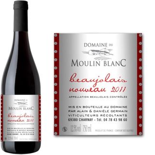Domaine du Moulin Blanc Beaujolais Nouveau 2011   Achat / Vente VIN