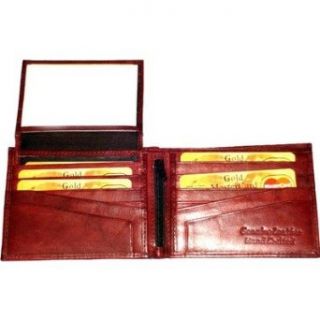 Leather Bifold Wallet with Twelve Credit Card Pockets