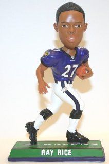 Ray Rice Baltimore Ravens End Zone Bobblehead Figurine