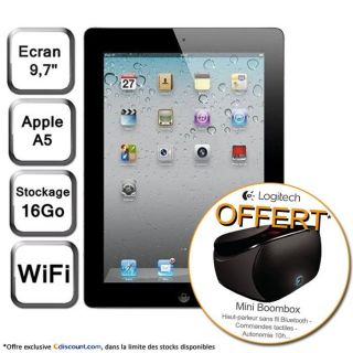 Apple iPad 2 16 Go + Mini Boombox Logitech offerte   Achat / Vente