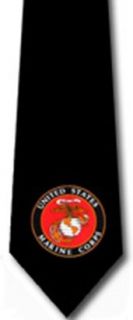 United States Marine Corps Large Emblem Neck Tie Clothing