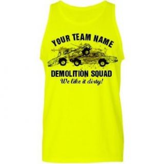 Demo Derby Team Tank Custom Unisex American Apparel Neon