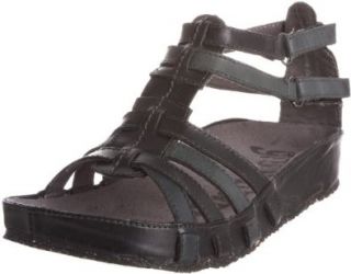 Womens Becky Ankle Strap Sandal,Black/Denim,39 EU/8 M US: Shoes