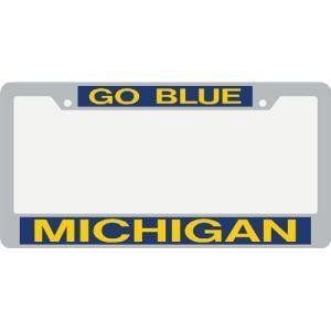 Michigan Metal Inlaid Acrylic License Plate Frame Sports