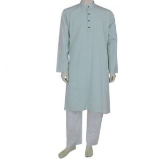Kurta Pajama Long Sleeve Cotton Dress India Fashion (M/40): Clothing