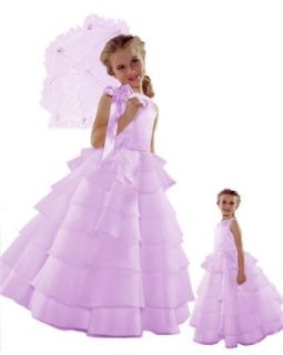 NWT Brand New Flower Girl Lilac Wedding Layers Dress