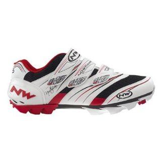 Maya Mountain Biking Shoes   80102013 (White/Red/Black   42) Shoes
