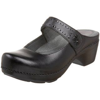 Womens Solitaire Clog,Black Brush off,42 EU / 11.5 12 B(M) US Shoes