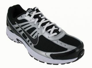 NIKE DART 8 RUNNING SHOES 7.5 (BLACK/WHTE METALLIC SILVER): Shoes