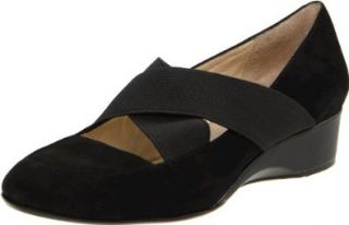 Taryn Rose Womens Farrah Flat (Black, 6.5) Shoes