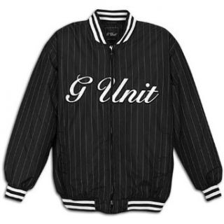 G Unit Mens Baseball Jacket ( sz. L, Black/White