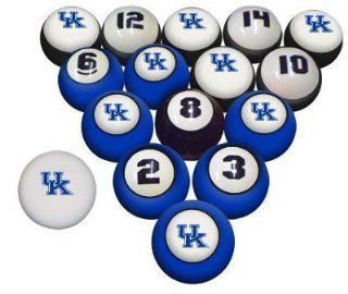University of Kentucky Pool Balls   Team Colors Sports