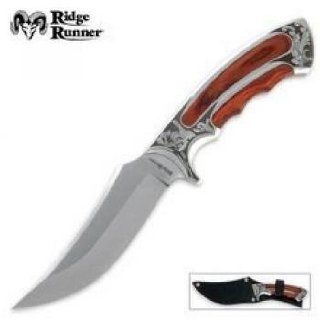 Ridge Runner Executive Wood Bowie Knife: Sports & Outdoors