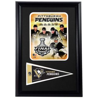 Pittsburgh 2009 Cup Framed Print with Mini Pennant