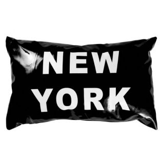 Coussin 30x50cm NEW YORK PVC NOIR   Coussin + zip 30x50cmNEW YORK PVC