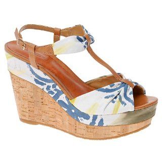 ALDO Tansey   Clearance Women Wedge Sandals   Light Blue   11 Shoes