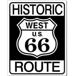 Plaque métal Route 66Dim  41 x 31.5 cm. … voir la présentation