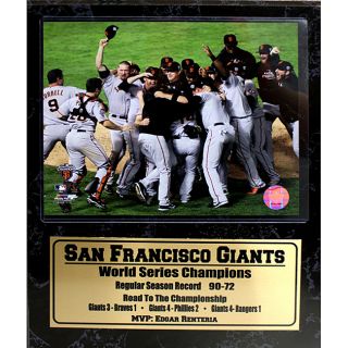 San Francisco Giants 2010 World Series Champions Stat Plaque