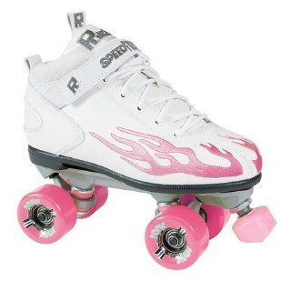 Rock Pink Flame Sonic Quad Speed Roller Skates   Size 5