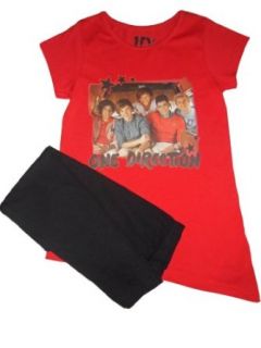 Official One Direction Red Group Girls Pajamas (Age 9 10