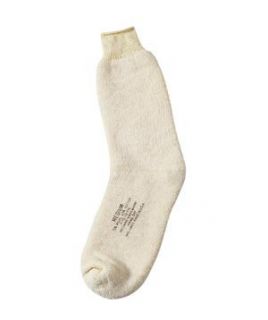 White US Navy Wool Ski Socks Pair 6140 Size L (12 13