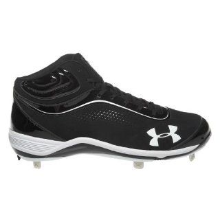 Under Armour Mens Recruit Mid ST Baseball Cleats Shoes