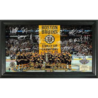 Highland Mint Boston Bruins 2011 Stanley Cup Banner Raising Signature