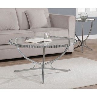 Scalloped Metal Coffee Table