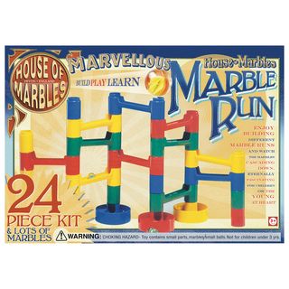 Plastic Marble Run Kit (24 pieces)