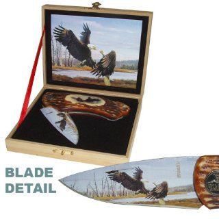 Whetstone Cutlery 7 3/4 Inch Soaring Eagle Folding Knife