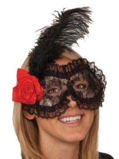 Black Lace Masquerade Mask: Clothing