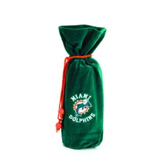 Miami Dolphins 14 inch Velvet Wine Bottle Bag Today: $10.79
