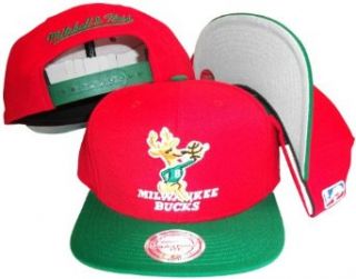 Milwaukee Bucks Red/Green Two Tone Snapback Adjustable