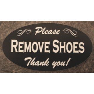 Please Remove Your Shoes Wood Sign   Handmade in the USA