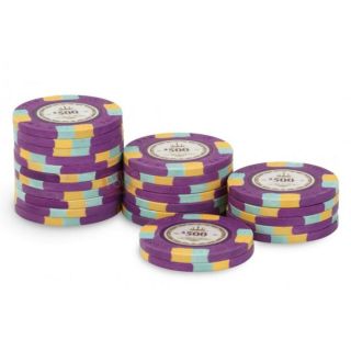 25 jetons Tab Chips 500 violet   Achat / Vente JETON DE JEU Rouleau 25