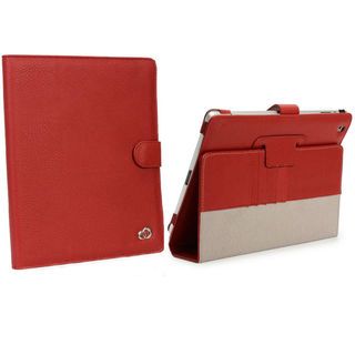 Stylish Apple iPad 4 Red Stand Case