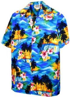 Sunset Palm Hawaiian Shirts   Mens Hawaiian Shirts   Aloha