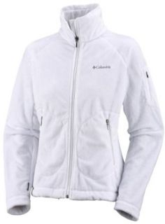Columbia Womens Pearl Plush Fleece Jacket White 100, Small