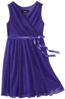 Amy Byer Girls 7 16 Glitter Sleeveless Pleat Empire Dress