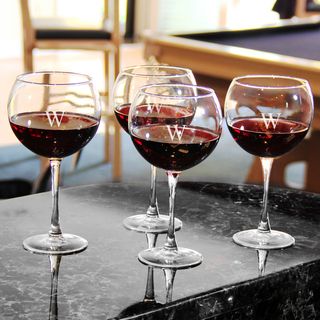 Custom Engraved Red Wine Glasses (Set of 4)
