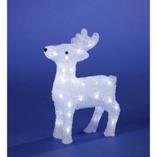 DÉCORATION DE NOËL Renne lumineux en acrylique   40 LED blanches
