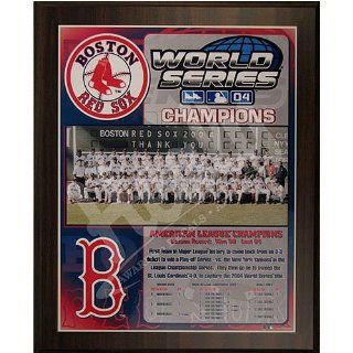 Boston Red Sox 2004 World Series Champions Healy Plaque